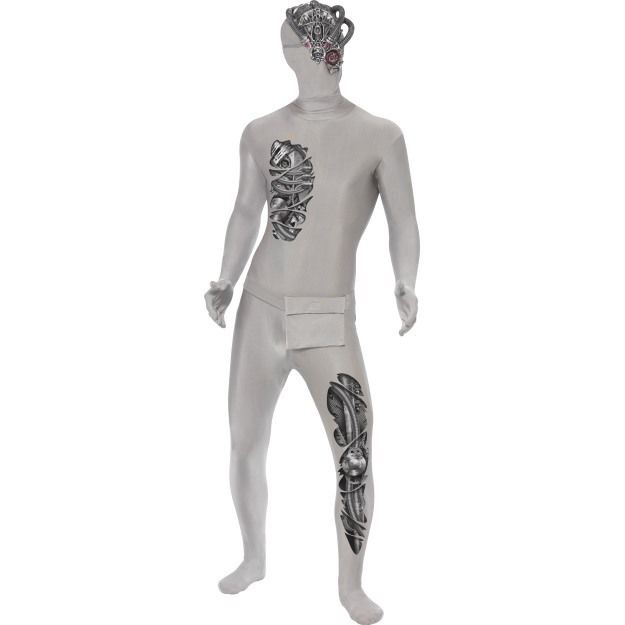 Robotic Second Skin Costume Mask Conceal