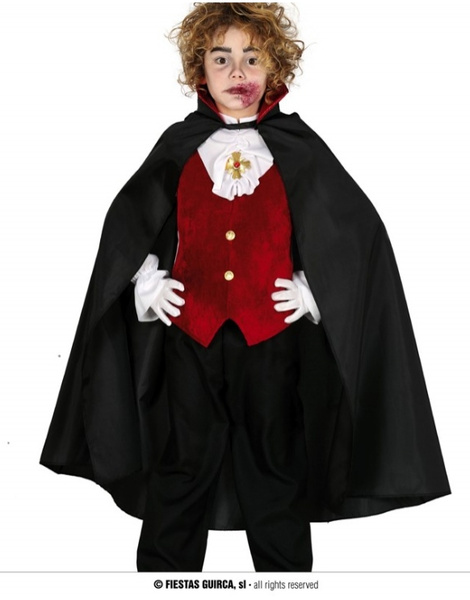 Capa Vampiro Infantil 90 Cms.