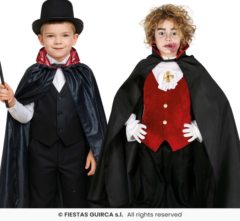 Capa Vampiro Infantil 90 Cm