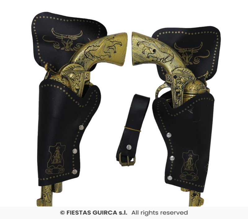 Cartuchera doble con Pistolas 29cms.