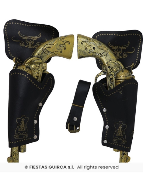 Cartuchera doble con Pistolas 29cms.