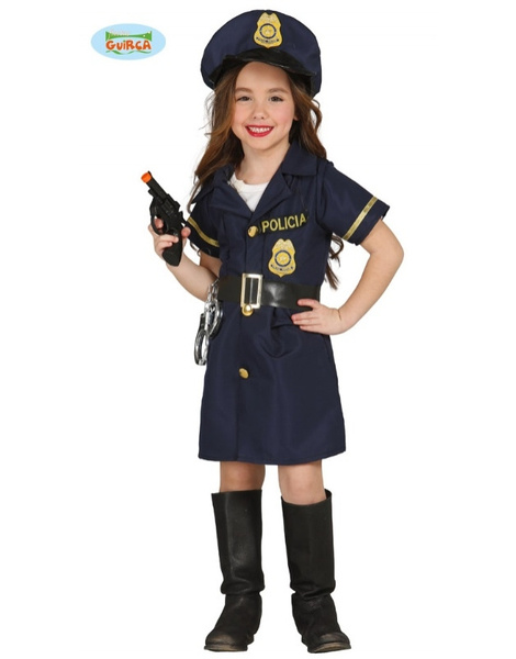 papel cuerno Nublado Disfraz police girl para niña