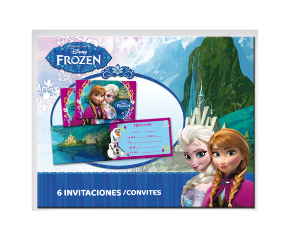 Invitaciones Frozen C/sobre