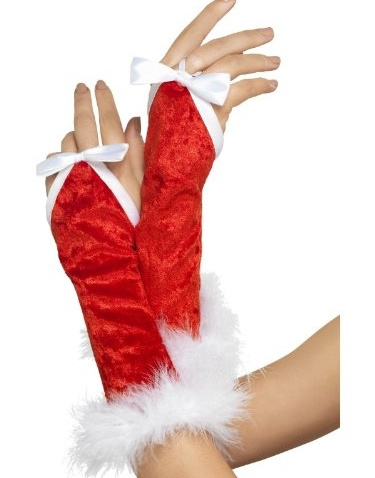 Guantes Mamá Noel Rojo Marabú oferta