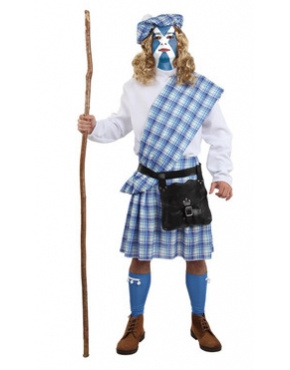 Disfraz Escocés Guerrero Adulto