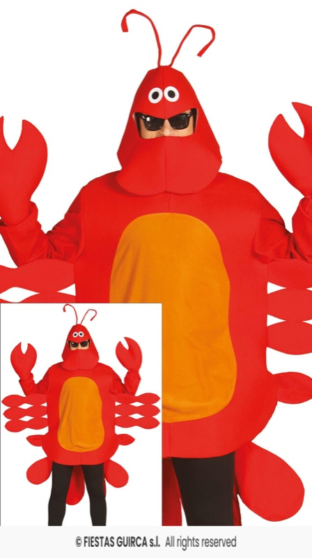 Disfraz Langosta Cangrejo adulto