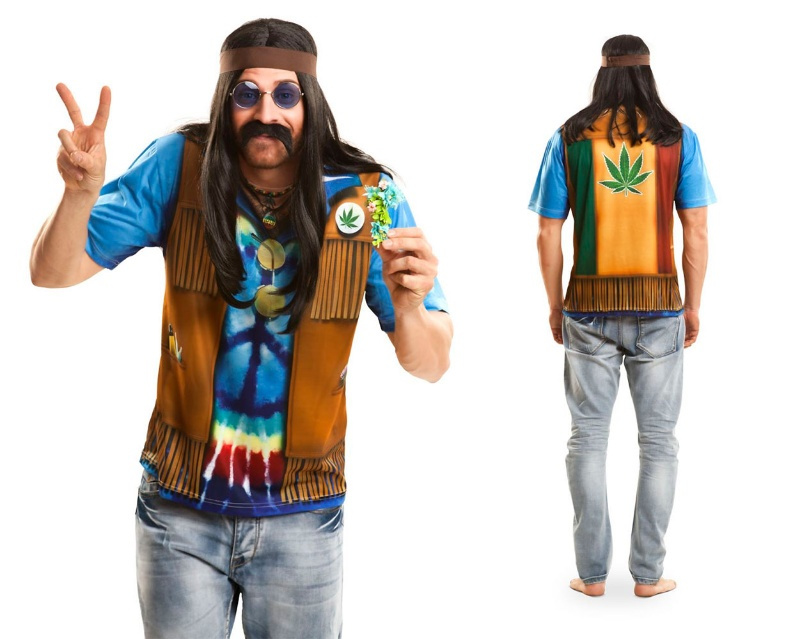 Camiseta Hippie  Manga Corta