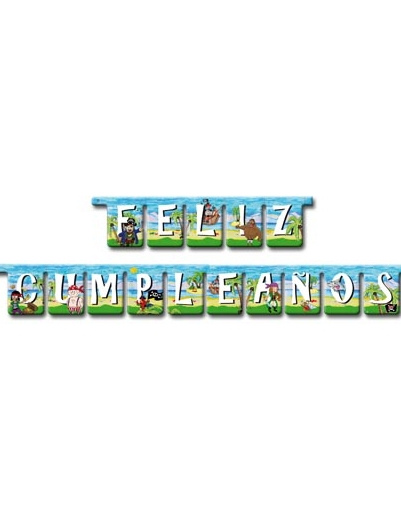 Guirnalda Feliz Cumpleaños Piratas