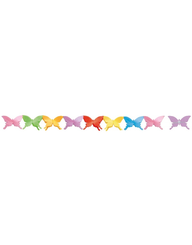 Guirnalda Mariposas Multicolor 3mts.