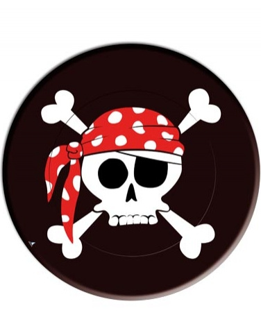 Piratas, Platos Desechables 8 Uds. 23cm