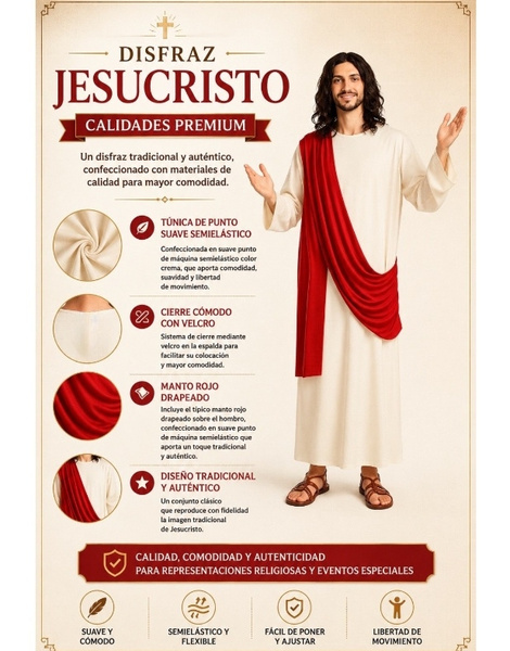 Disfraz Jesucristo para hombre