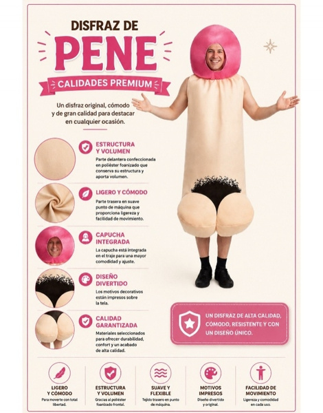Disfraz Pene adulto