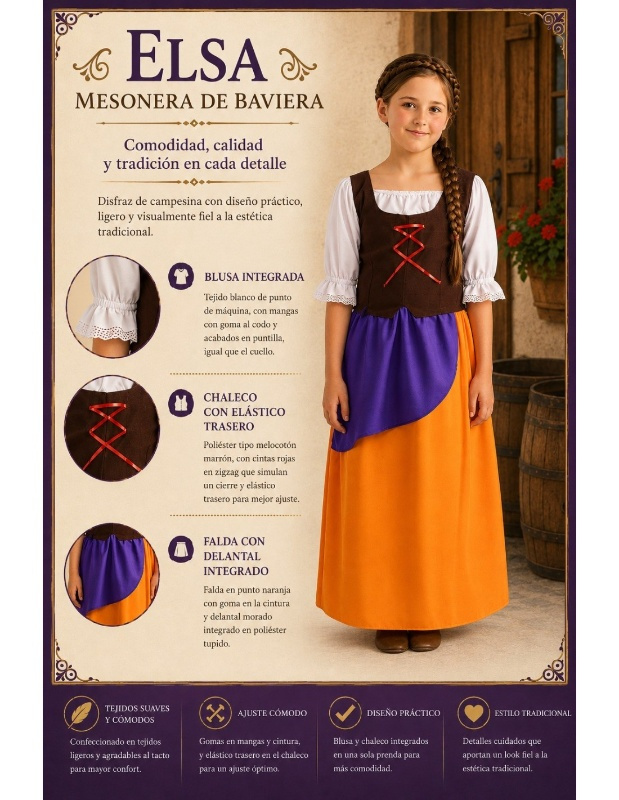 Fato de Mesonera para menina