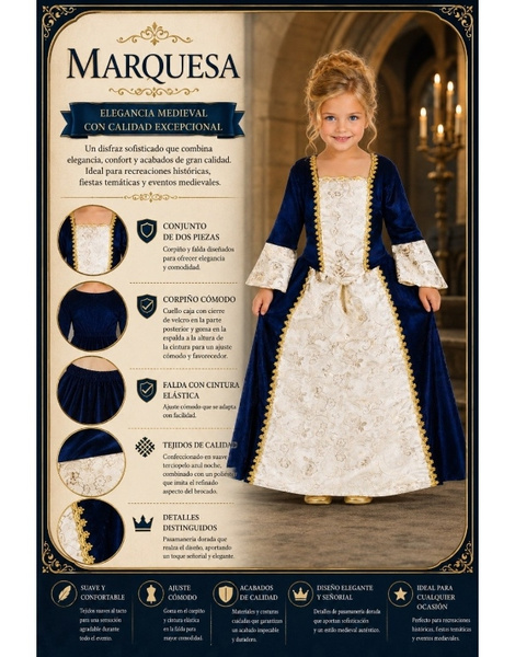 Fato de Marquesa para menina