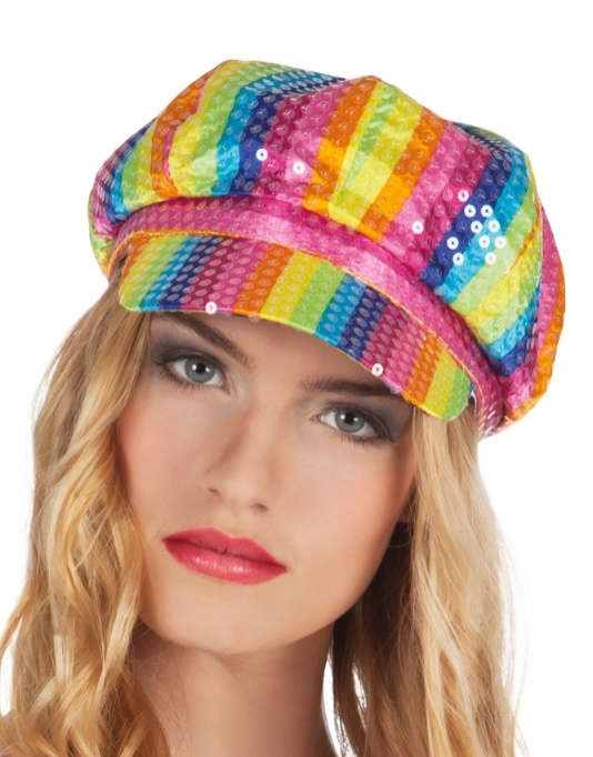 Gorra rainbow Lentejuelas