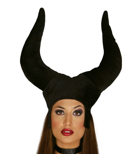 Gorro Hada Malvada Con Cuernos Negros