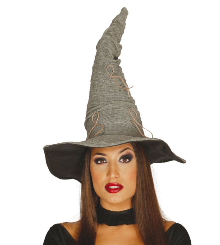 Sombrero Bruja Gris Adulto