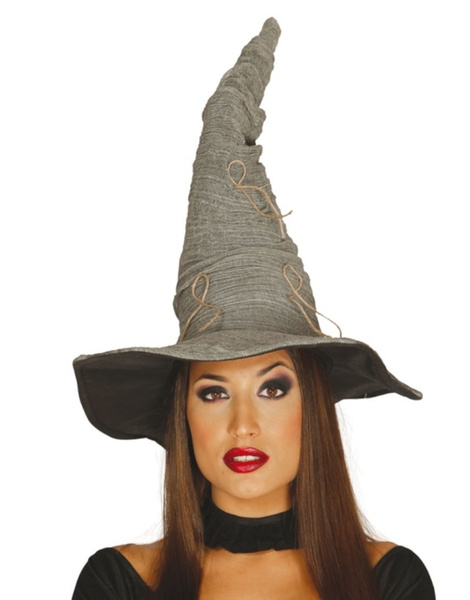 Sombrero Bruja Gris Adulto