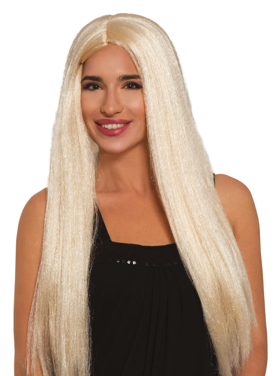 Peruca de cabelo loiro