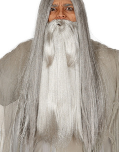 Barba gris extra larga