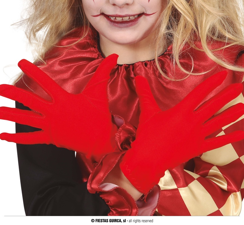 Guantes Rojos 17 cms. infantiles