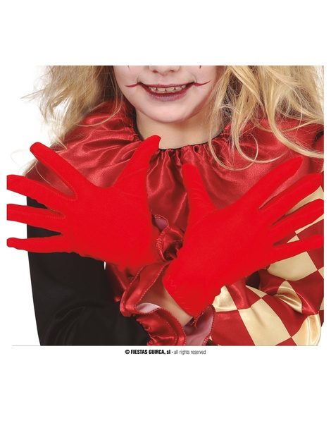 Guantes Rojos 17 cms. infantiles