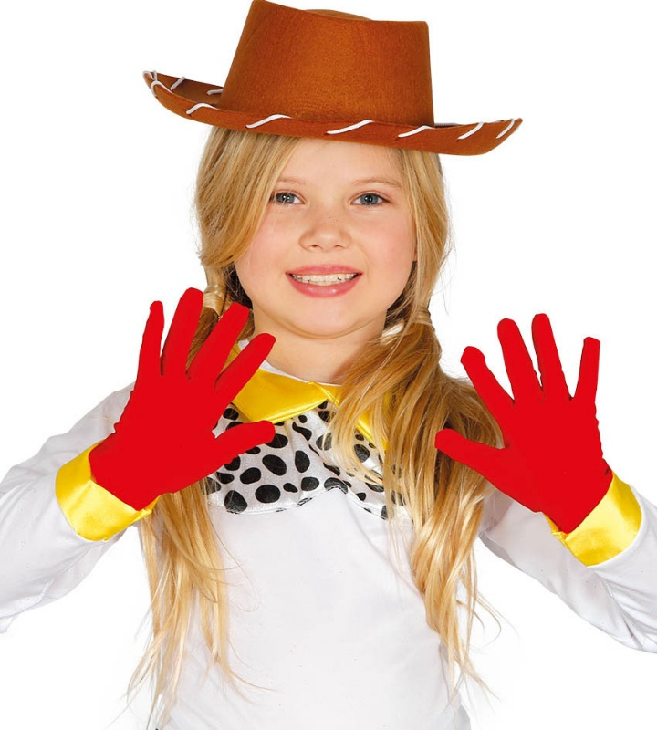 Guantes Rojos 17 cms. infantiles