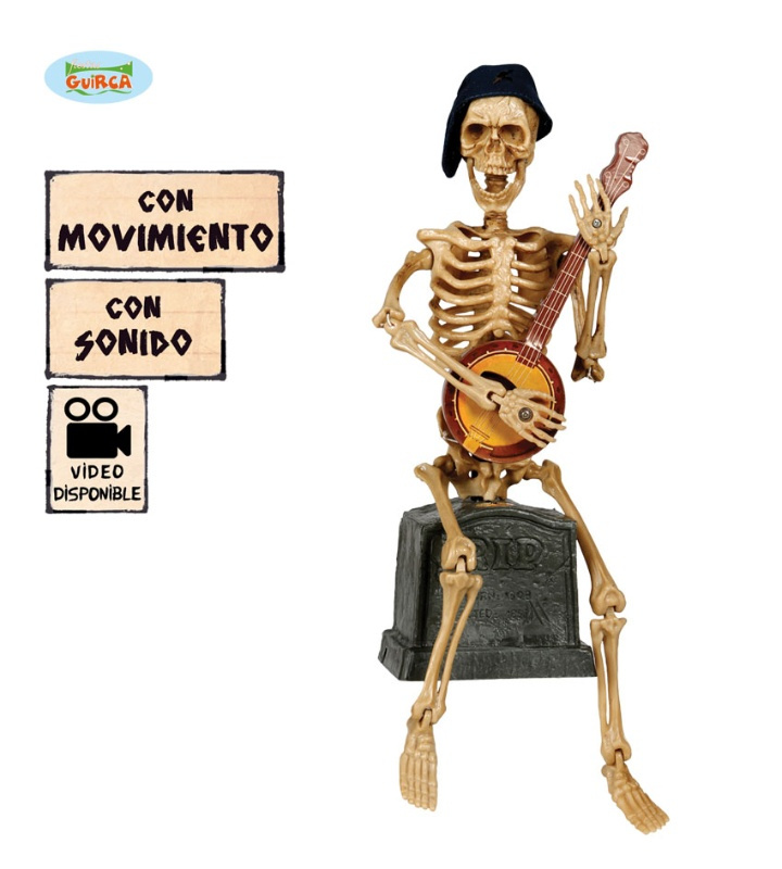 Esqueleto Banjo 31cm Sonido Y Movimient