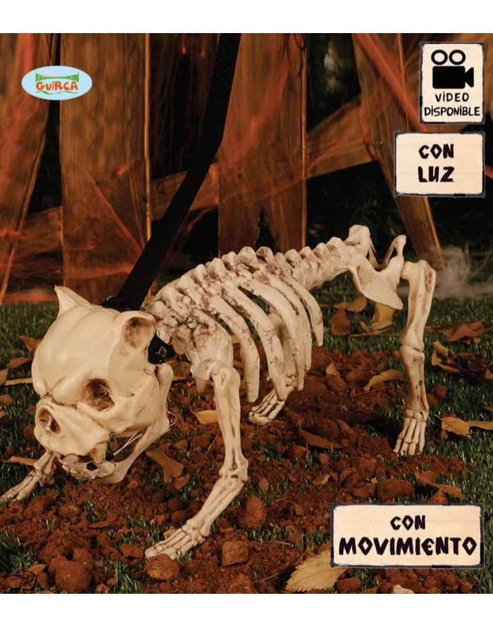 Esqueleto Perro 40 Cm Luz Y Movimiento