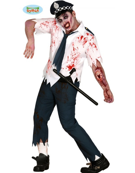 Disfraz Policía Zombie hombre