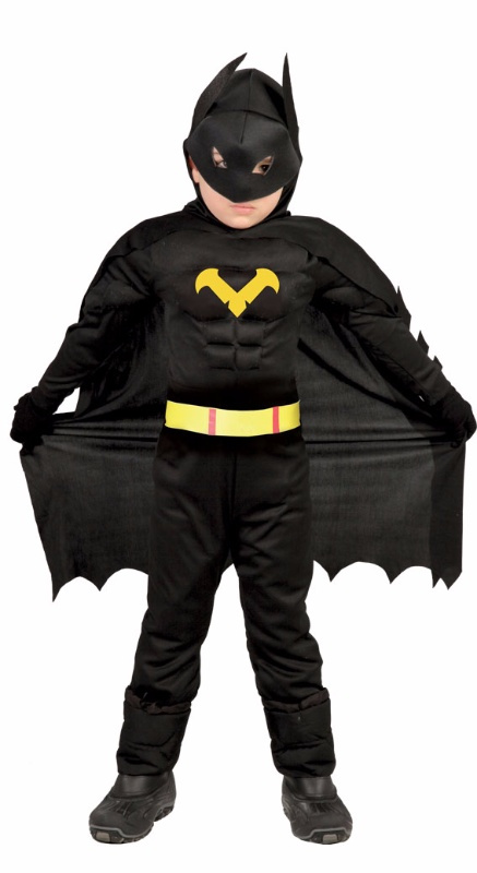 Disfraz Black Hero Musculoso Infantil