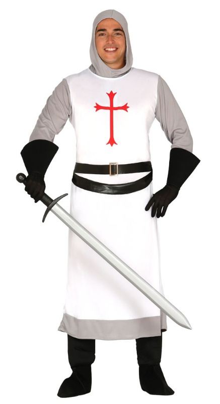 Disfraz Caballero Cruzado Blanco hombre