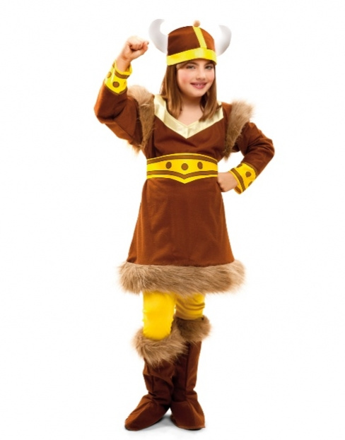 Disfraz Vikinga del Norte para niña
