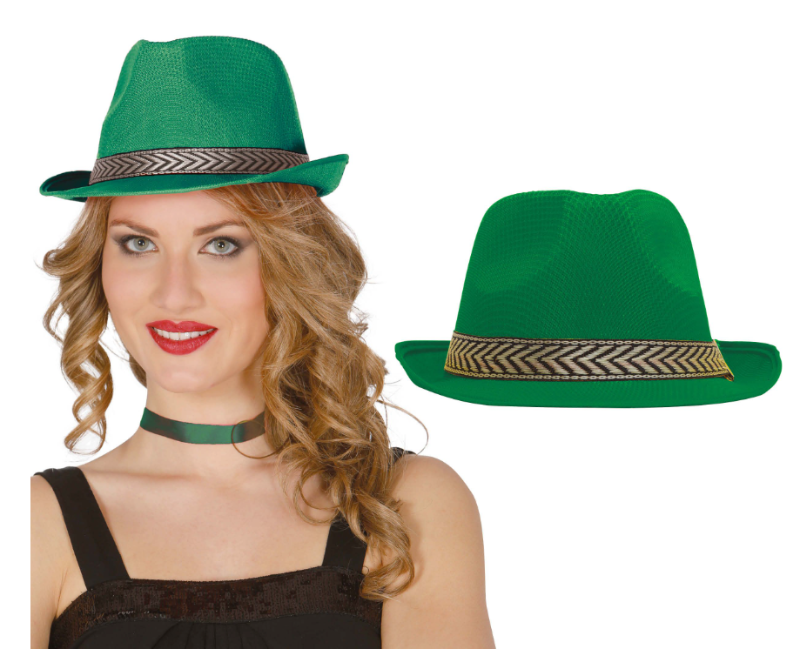 Sombrero Mascota  Negro, Blanco o Verde