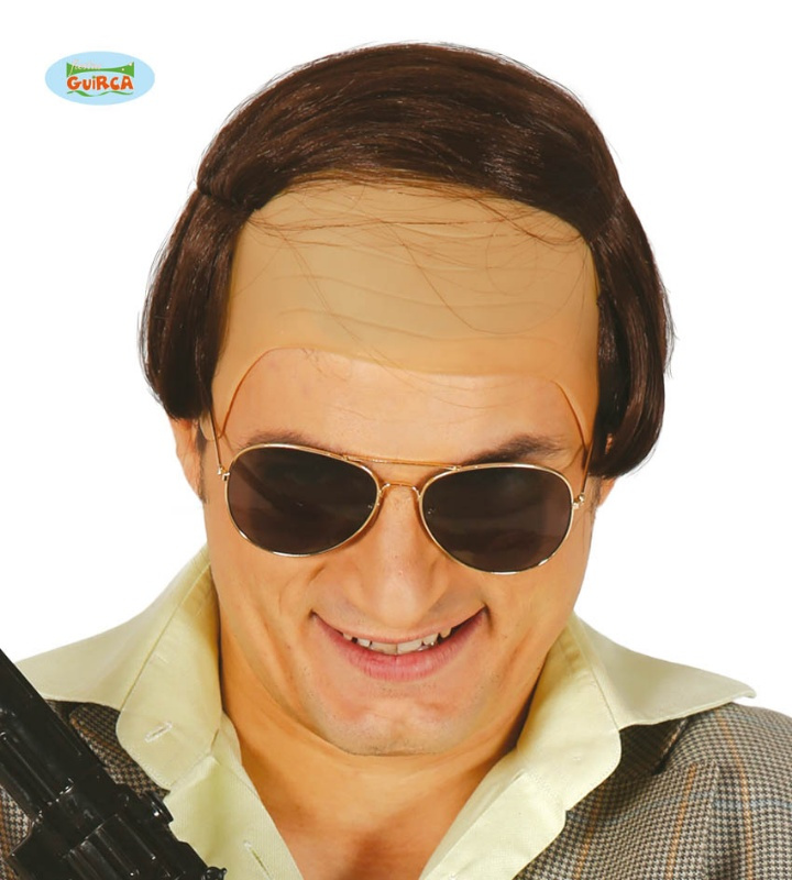 Calva con pelo