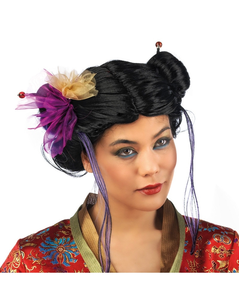 Peluca Geisha Mechones
