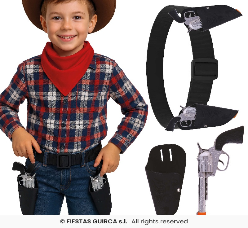 Cartuchera Doble Infantil Com Pistolas