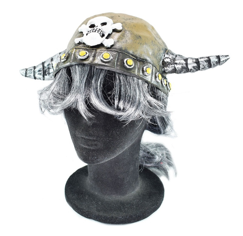 Casco Vikingo látex Con Pelo adulto