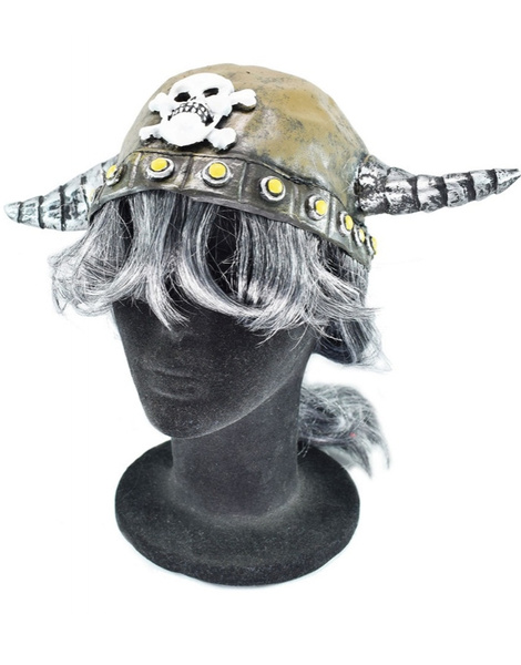Casco Vikingo látex Con Pelo adulto