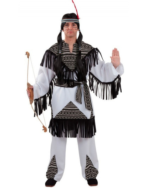 Fato de cherokee indiano para homem