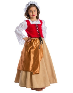 Disfraz Doncella medieval infantil delux