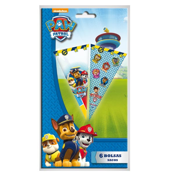 Bolsas Cono Patrulla Canina 6 Uds.