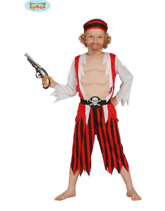 Disfraz Pirata Rojo Infantil