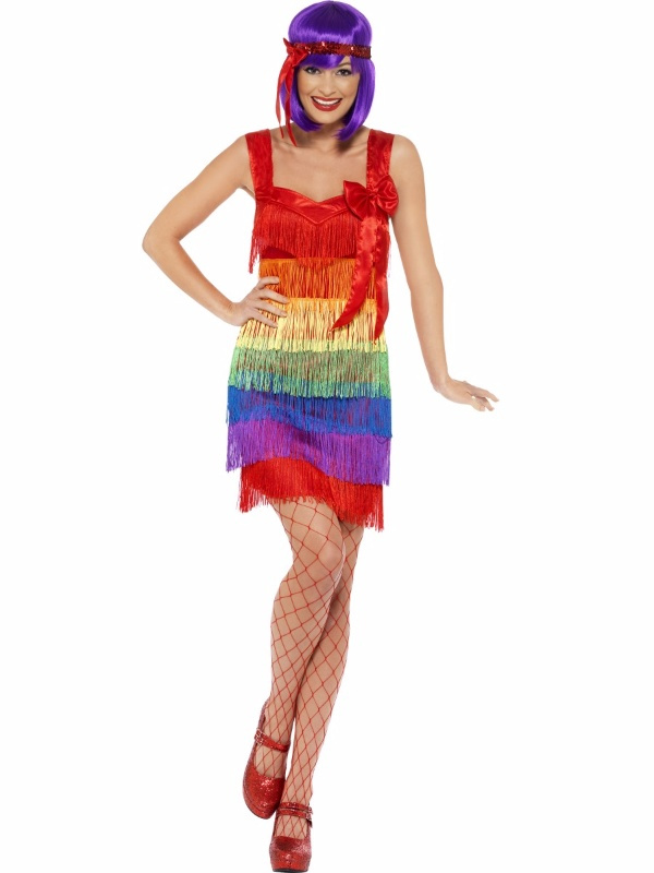Disfraz Charlestón Multicolor Mujer