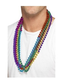 Collar de cuentas multicolor 6 por color