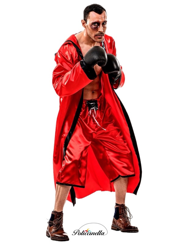 Disfraz Boxeador rojo adulto