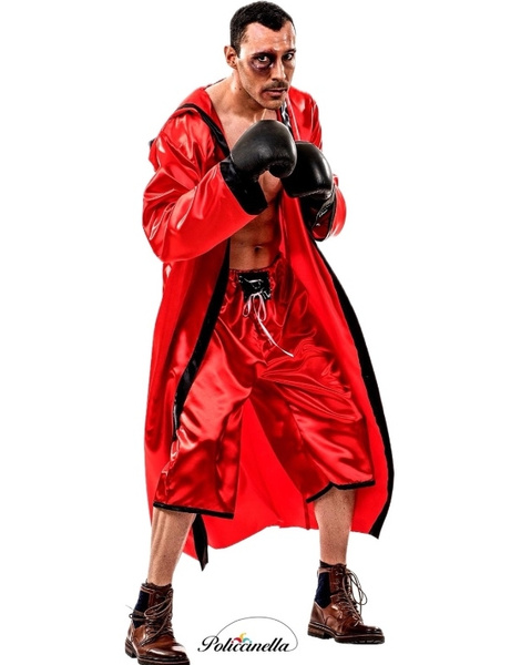 Disfraz Boxeador rojo adulto
