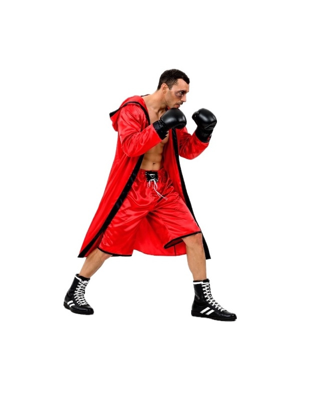 Disfraz Boxeador rojo adulto