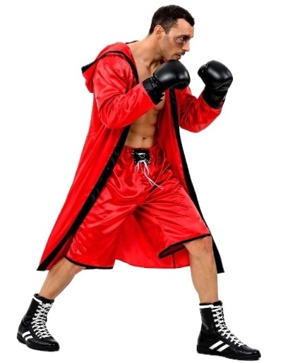 Disfraz Boxeador rojo adulto
