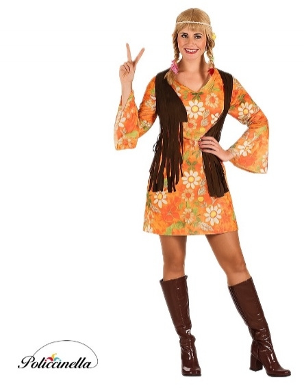 Mulher de traje hippie